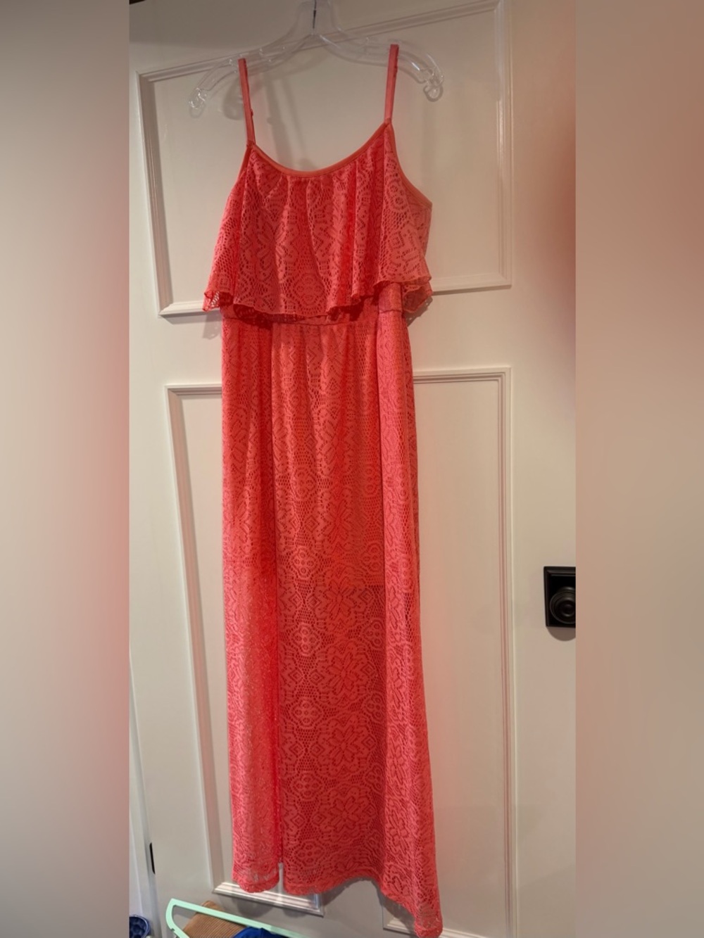 bailey blue Coral Lace Crochet Maxi Dress Size XL
